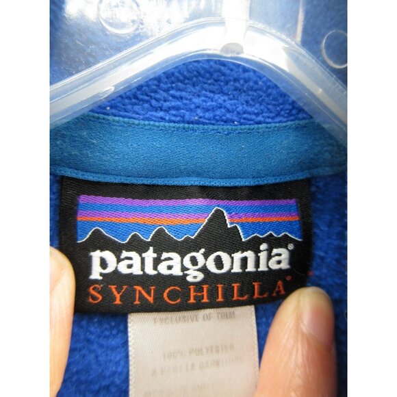 VINTAGE Patagonia Synchilla Sweatshirt XL Fleece 1/4 Zip Hiking Y2K * - Picture 11 of 13